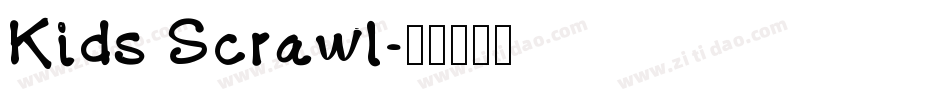 Kids Scrawl字体转换
